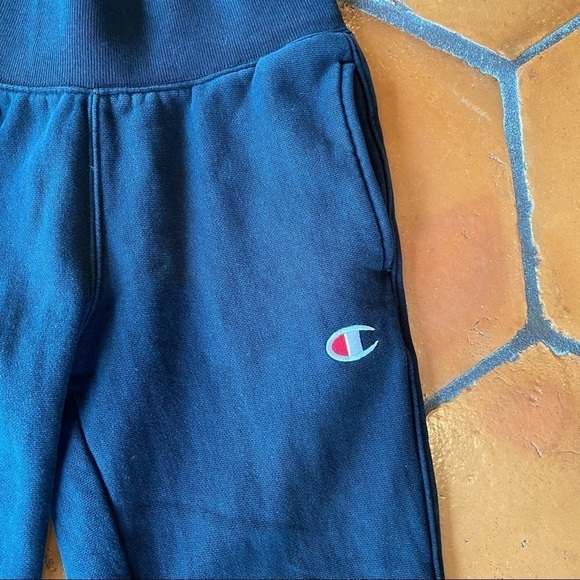 Champion Reverse Weave Sweatpants Women XS Logo Embroidered C Joggers Athleisure - Picture 2 of 10